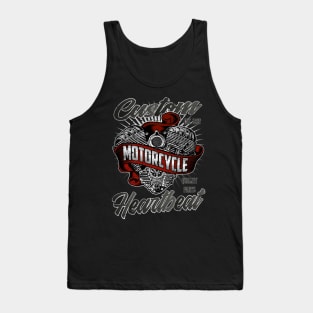 Custom Motorcycle Heartbeat Tank Top